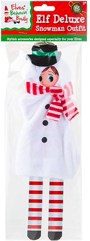 Xmas Elves BB Elf Plush Snowman Outfit