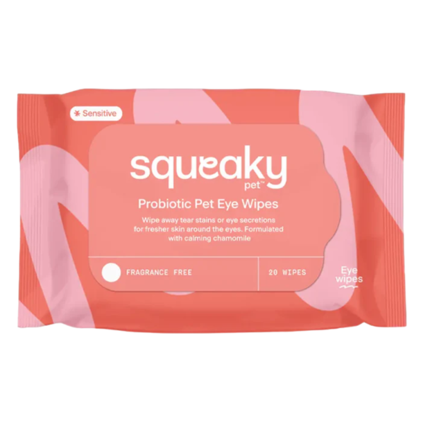 Squeaky Pet Probiotic Pet Eye Wipes 20 Wipes