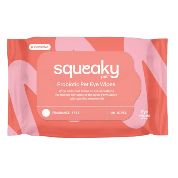 Squeaky Pet Probiotic Pet Eye Wipes 20 Wipes