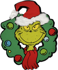 Wall Decor GRINCH Head Wreath