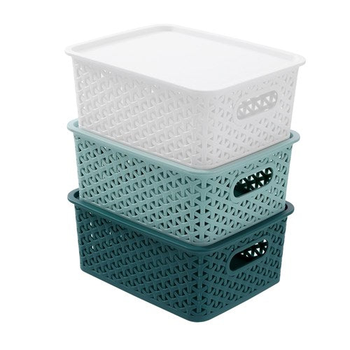 Wicker Basket With Lid