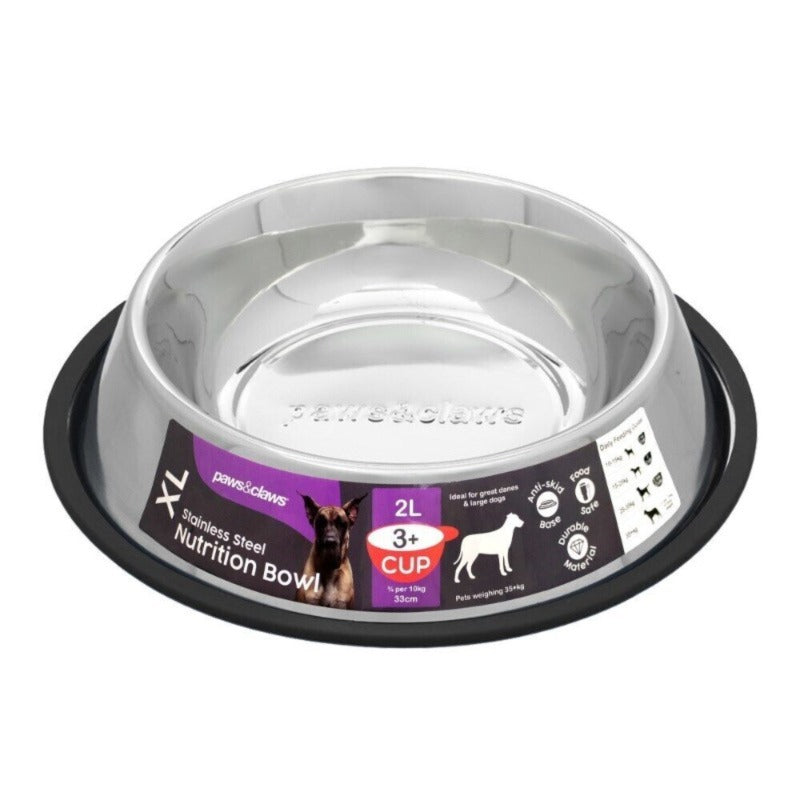 Paws & Claws Anti Skid Bowl 33cm
