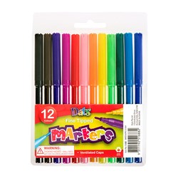 Marker Coloured Fine Tip 12pk