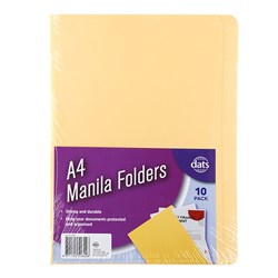 Folder Manilla A4 Pk10