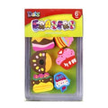 Erasers 6 pack Assorted Shapes