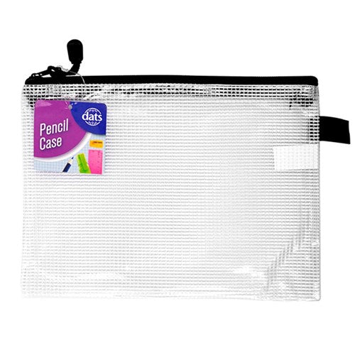 Pencil Case 1 Zip Mesh Clear