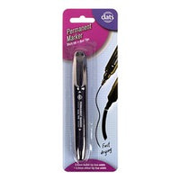 Marker Permanent Double Ended 1pk Black Ink