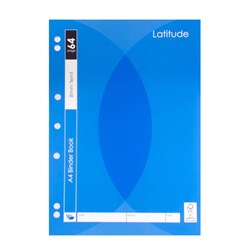 Book Binder A4 8mm Ruled 64pg