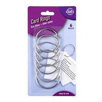 Card Ring Silver 50mm 6pk