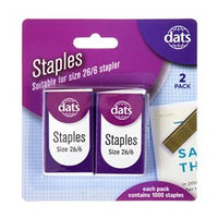 Staples 26/6 Box of 1000 2pk