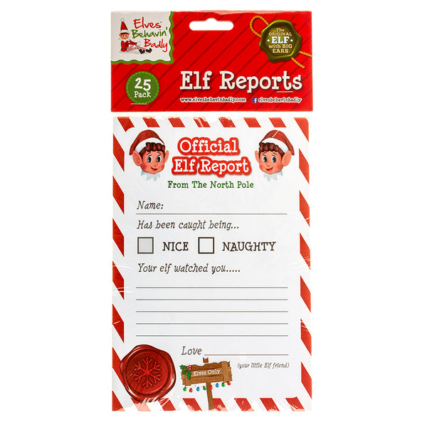 Xmas Elves BB Elf Reports 25pk