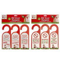 Xmas Elves BB Elf Cardboard Door Hangers 3pk