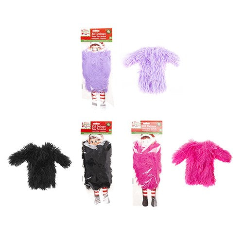 Xmas Elves BB Elf Deluxe Long Fluffy Fur Jacket