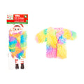 Xmas Elves BB Elf Deluxe Rainbow Long Fluffy Fur Jacket