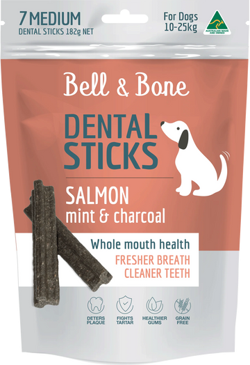 Bell & Bone Dental Sticks - Salmon, Mint and Charcoal
