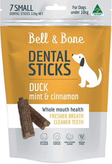 Bell & Bone Dental Sticks - Duck, Mint and Cinnamon