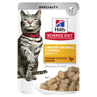 HILLS Cat Urinary Hairball Chicken - 85g x12