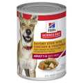 HILLS Dog Adult Stew Chicken & Vegetable Canned x 12