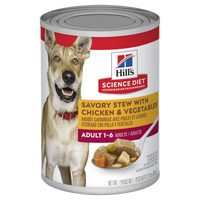 HILLS Dog Adult Stew Chicken & Vegetable Canned x 12