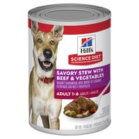 HILLS Dog Adult Stew Beef & Vegetable Canned x 12