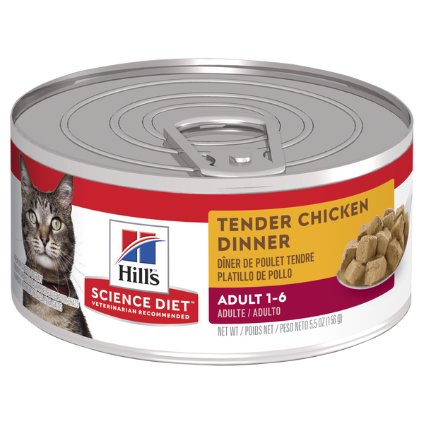 HILLS Cat Adult Tender Chicken Chunks Canned - 156g x24