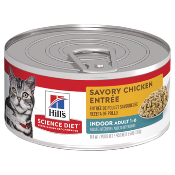 HILLS Cat Adult Indoor Chicken Canned - 156g x24