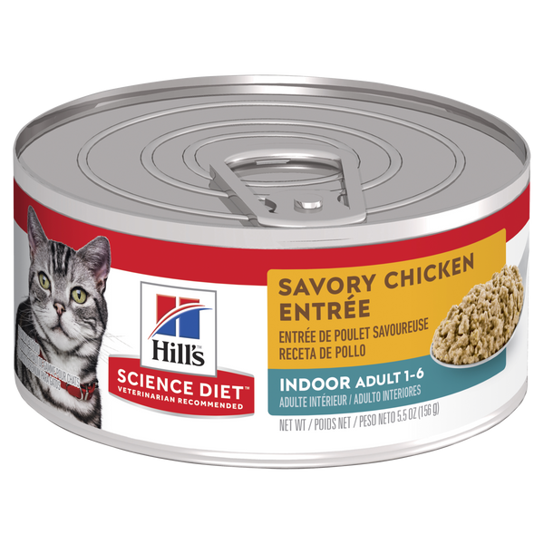 HILLS Cat Adult Indoor Chicken Canned - 156g x24