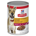 HILLS Dog Adult 7+Chicken & Barley Entree Canned x 12