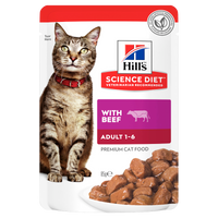 HILLS Cat Adult Beef - 85g x12