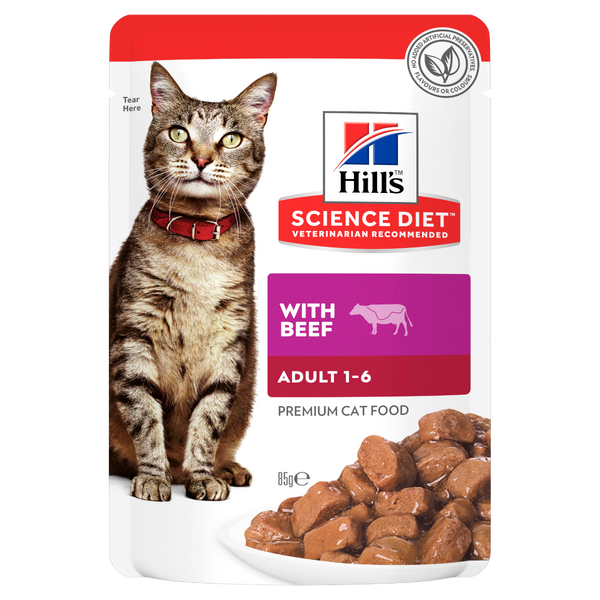 HILLS Cat Adult Beef - 85g x12