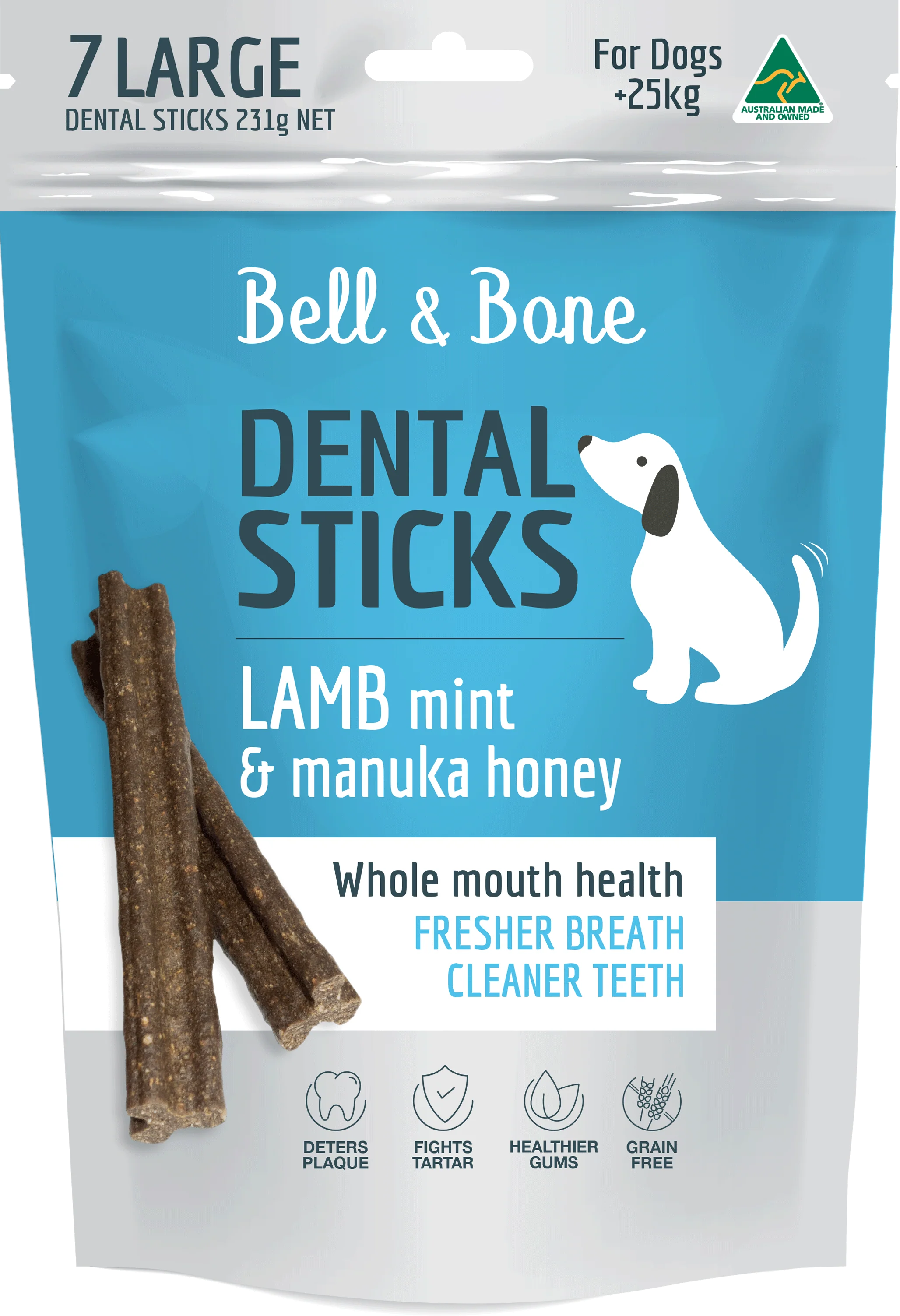 Bell & Bone Dental Sticks - Lamb, Mint and Manuka Honey