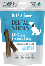 Bell & Bone Dental Sticks - Lamb, Mint and Manuka Honey