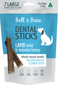 Bell & Bone Dental Sticks - Lamb, Mint and Manuka Honey