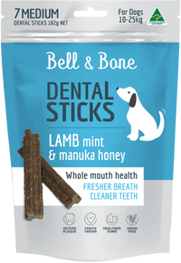 Bell & Bone Dental Sticks - Lamb, Mint and Manuka Honey