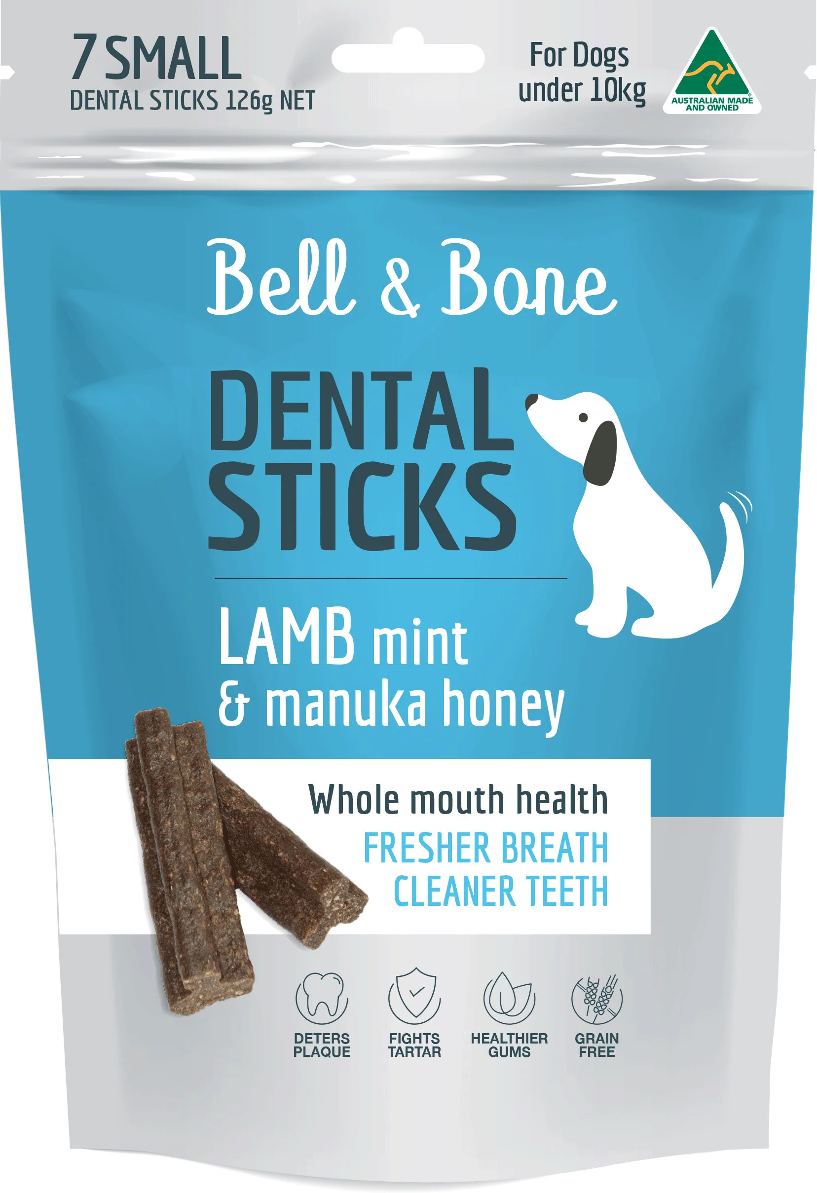 Bell & Bone Dental Sticks - Lamb, Mint and Manuka Honey