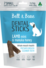 Bell & Bone Dental Sticks - Lamb, Mint and Manuka Honey