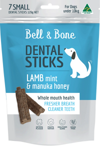 Bell & Bone Dental Sticks - Lamb, Mint and Manuka Honey