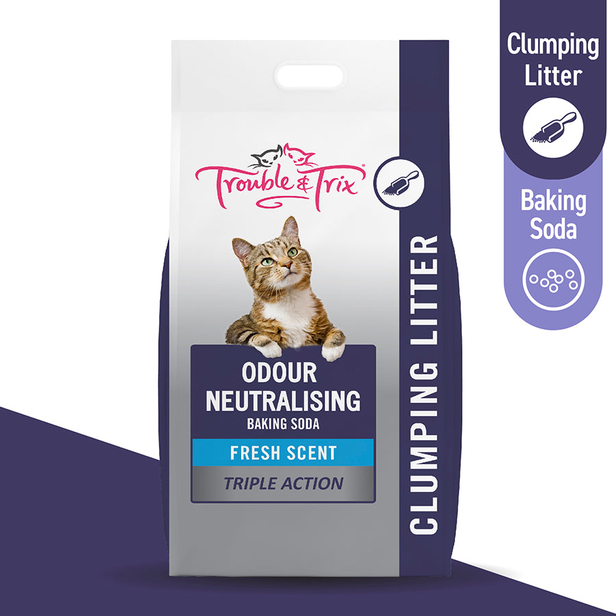 Trouble & Trix Baking Soda Fresh Scent Cat Litter - 15L