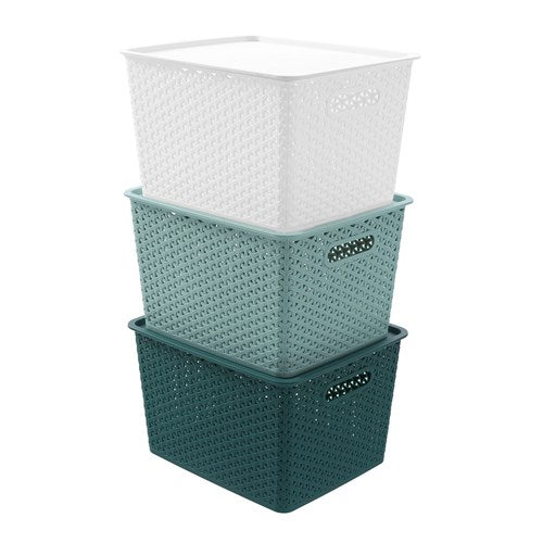 Wicker Basket With Lid