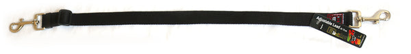 Black Dog Adjustable Lead Double Snap Regular 45 - 70cm