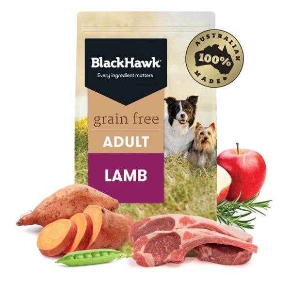 Black Hawk Grain Free-Lamb 15KG