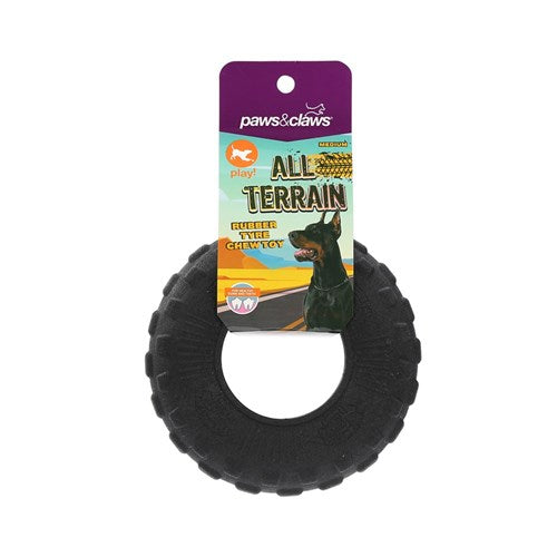 Paws & Claws All Terrain Rubber Tyre Chew Toy